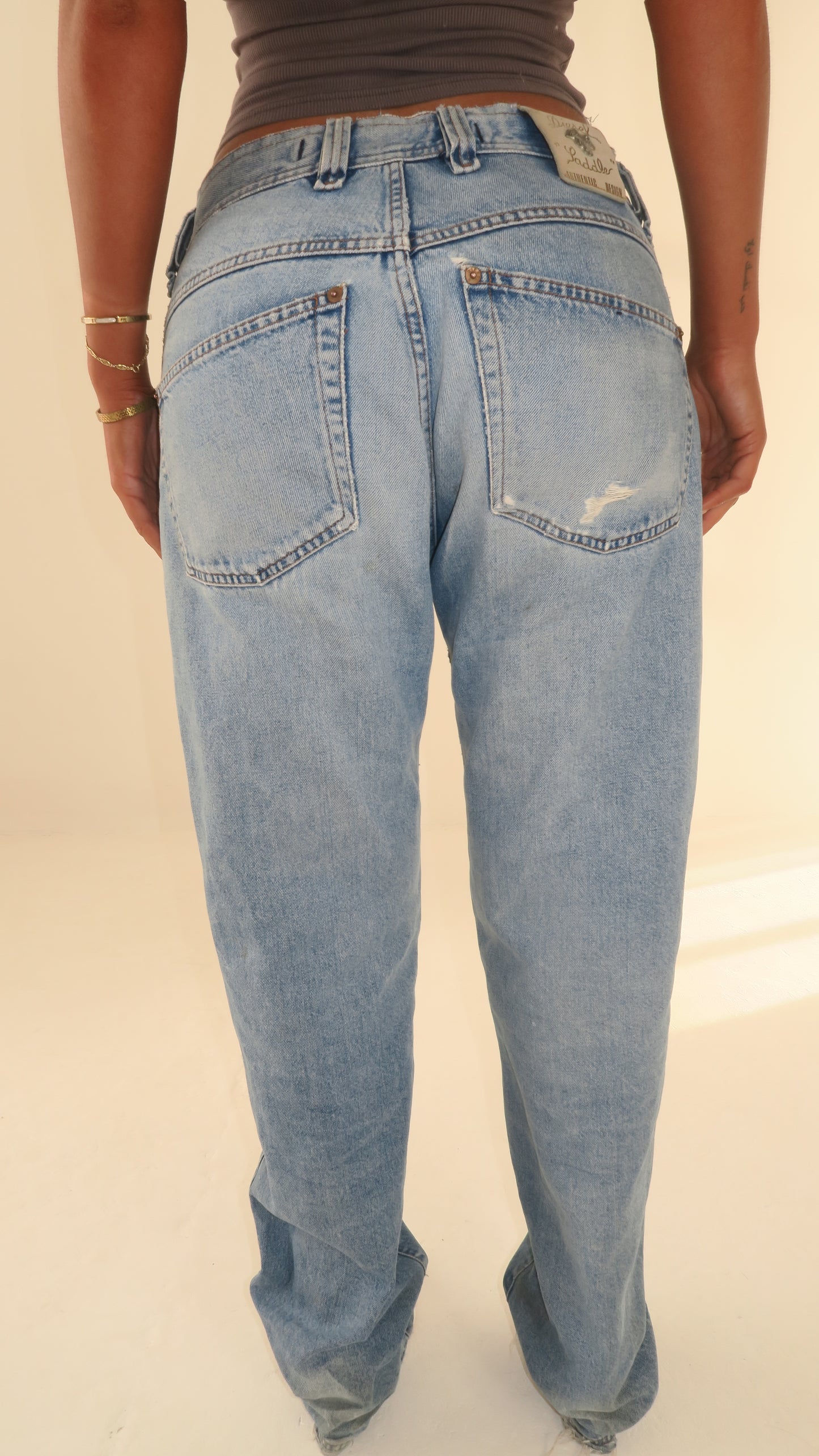 VINTAGE "DIESEL" LIGHT BLUE WASH DENIM JEAN